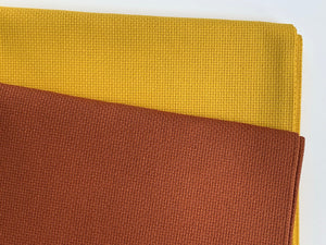 Aida Cross Stitch Fabric 18 ct - Curry or Chestnut