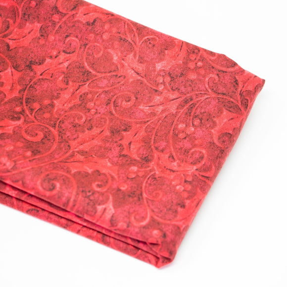 Holly Red by Benartex Fabric - Quilter's Cotton