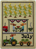 A Year on the Farm: July - Digital Cross Stitch Pattern
