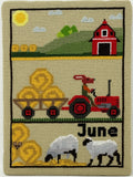 A Year on the Farm: June - Digital Cross Stitch Pattern