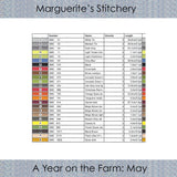A Year on the Farm: May - Digital Cross Stitch Pattern