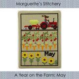 A Year on the Farm: May - Digital Cross Stitch Pattern