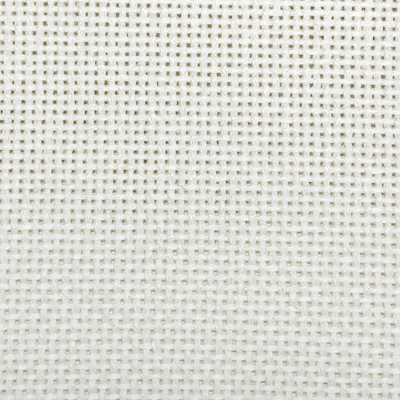 Davos Cross Stitch Fabric - White - 18ct